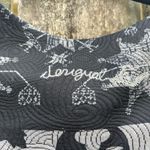 Desigual  Printed Black Gray Bodycon‎ Dress Medium Photo 5
