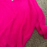 Neon Pink sweater Size L Photo 0