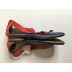 Rachel Roy RACHEL Rfscilla Magenta Embossed Leather T-Strap Shoe Sandals… Photo 1