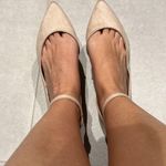 Women cream color brand new pointed ballet flat shoes with adjustable strap Size 6 Photo 6