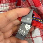 Aerie Woman’s Casual Plaid Red Button Down Collared Shirt Size XL Photo 3