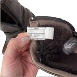 UGG  Australia Women 1971 Brown Leather Biker Boots Size 3 shearling lining Photo 9