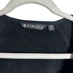Athleta  Sz M Cozy Karma Wrap Jacket Cardigan Oversized Fleece Black 383713 Photo 3