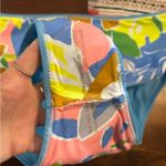 Maaji Pool Blue Suzy Q High Rise/High Leg Bikini Bottom Swim Reversible NWT 3XL Photo 8