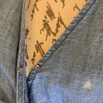 J.Crew chambray surplice wrap with silver stars and adjustable bottom S Tall Photo 3