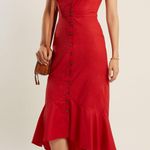 Saloni dress Zoey cutout red Size 4 Photo 0