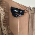 Bebe VEGAN LEATHER LACE MIDI DRESS Photo 5