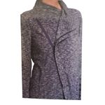 G.H. Bass &Co. G.H. BASS & CO. Womens Cardigan Knit Zip Black and Gray Jacket Small Photo 5