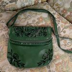 Hand drawn Green Floral Patterned Women's Bag Photo 1