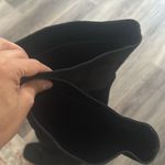 Free People  Black Over the Knee Boots Leather Heeled platform Photo 13