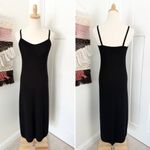 & Other Stories & Other Stories Ribbed Midi Dress Black Sz M Photo 1