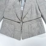 Classiques Entier  Womens Size S Open Front Tweed Jacket Blazer Fray Hem NWT $268 Photo 12