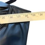 Love X Design Black Faux Leather Pleated Cups Cami Bodysuit Size Large Photo 4