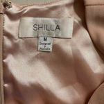Shilla  Elegant Pink Lace-Up Dress Photo 5