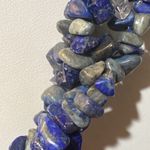 Lapis Lazuli Multi Strand Chip Necklace 16” Blue Photo 10