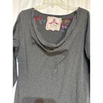 Joy Love Light L Embroidered Floral Tunic Dress Gray Size L Photo 2