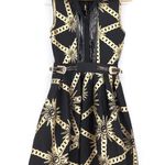 Barok Paris NJ Couture Black & Gold Scuba Material Sleeveless Dress NWT Photo 5