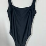 Madewell NEW  Black Second Wave Square Neck Tank One Piece Swimsuit Photo 7