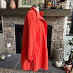 Anthropologie Vibrant Orange Trench Coat Photo 8
