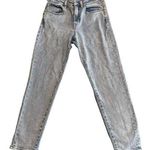 Buffalo David Bitton  Mom Jeans Womens Size 28 Blue Denim Stretch Relaxed Tapered Photo 0