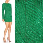 Retrofete Ember Sequin Mini Dress Emerald Green Size XS NWT Photo 2