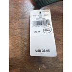 Aerie Jacquard Triangle Bikini Top Size Medium Green Gold Detail Tie Back NWT Photo 3