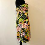 Shoshanna  Neon Floral Strapless Dress Size 4 Photo 3