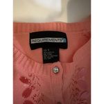 Requirements  Pink Embellished Button-Up Cardigan Sweater Womens Size SMALL Photo 3