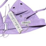 For Love & Lemons NWT Roxie Grommet Lavender Bralette Size XL Vegan Leather Photo 5