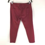 Liverpool  Womens Jeans Madonna Legging Ponte Knit Stretch Burgundy 6/28 Petite Photo 1