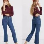 Madewell Rigid Demi Boot Crop Raw Hem Jeans in MacGill Wash Size 26 Photo 3