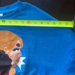 Lo Harris "I Have a Voice" Faces Graphic Sweatshirt Teal Oversized Women’s Large Blue Photo 8