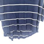 autumn cashmere Autumn‎ Cashmere Women's Striped 3/4 Sleeve Drop Shoulder Top Blue White Size XS Photo 6