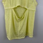 Free People Yellow Burnout Martine Surf-Club Patch Muscle Tee Tank Top Photo 9