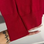 Ann Taylor New Red Turtleneck Sweater With Button Shoulder Detail Size XL Photo 5