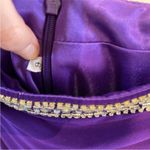 Two Piece Embellished Purple Prom Dress Size 6 Photo 3