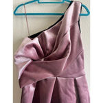 ASOS DESIGN velvet bare shoulder prom midi dress in rose pink size 6 Photo 1