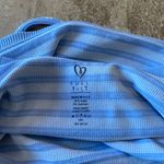 Tilly's  baby blue stripped halter cropped top Photo 2