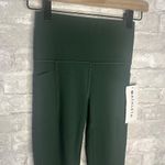 Athleta Salutation Stash Mesh Tight NWT Size XXS (Seaweed Snack) Photo 1