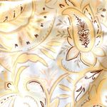 Xhilaration Juniors Cheeky Bottom Cream Yellow Paisley Print Bikini Swim Size M Photo 4