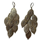 Fashion dangle earrings Gold Photo 0