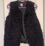 Vince Camuto Black Fuzzy Vest Photo 0