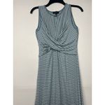 Spenser Jeremy Women’s Maxi Dress Small Light Blue White Striped Twist Front Photo 1