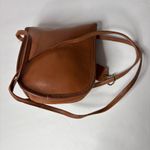 VTG Cognac Brown Small Leather Crossbody Bag Purse Turn Lock USA Made by Otis Photo 1