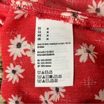 American Eagle Red Daisy Crop Top Boho Beach Peasent Y2k Retro Preppy Casual M Photo 8