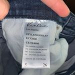 Kancan distressed button cuff medium wash cropped jeans Blue Size 28 Photo 1