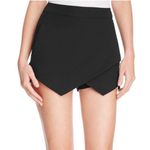 AQUA Envelope Skort In Black Photo 0