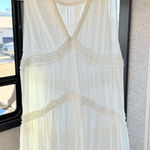 Free People  Ivory Sleeveless Dress top size Medium Photo 0