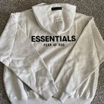 Fear of god ESSENTIALS FEAR OG GOD LIGHT OATMEAL PULLOVER HOODIE SIZE XS Photo 2