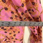 Alexis EUC  long sleeve floral size Large blouse women’s ruffled high neck cuff Photo 6